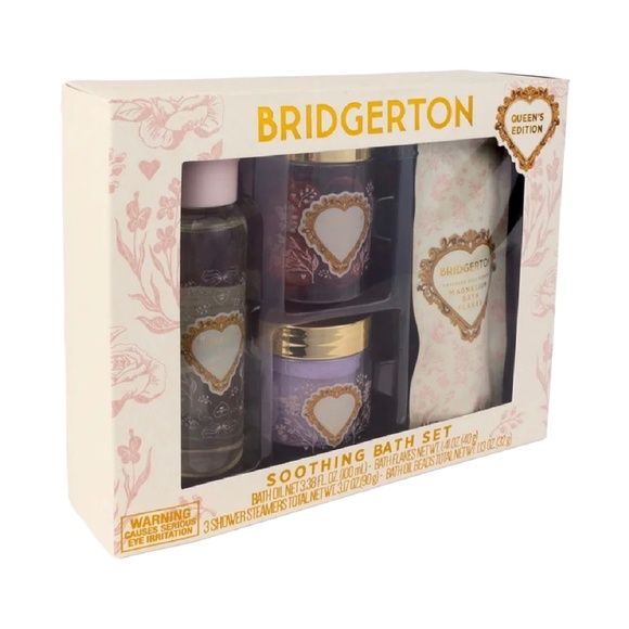 Bridgerton Soothing Bath Set Queens Edition - Flakes Oil Beads Steamers SEALED - Picture 4 of 6